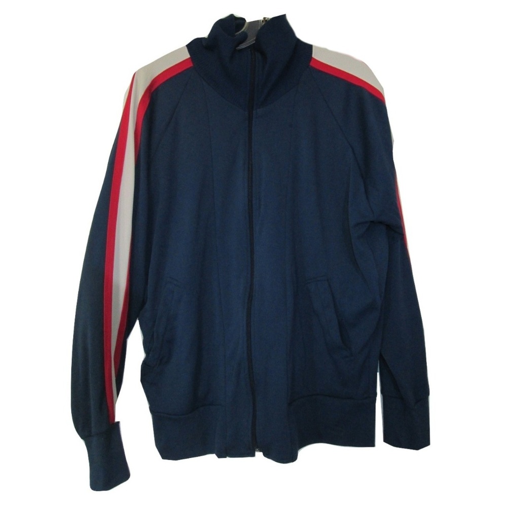 1970s mens vintage red white blue jacket size large